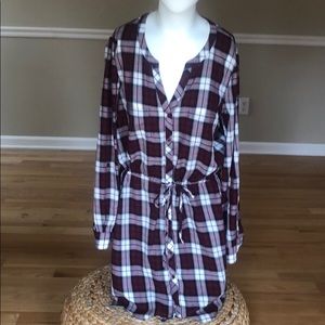 Soft Joie cotton plaid dress